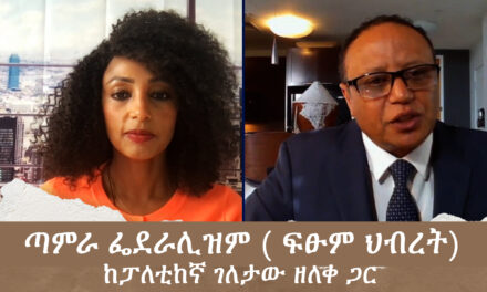 ጣምራ ፌደራሊዝም ( ፍፁም ህብረት) ከፓለቲከኛ ገለታው ዘለቀ ጋር | Menalesh Meti