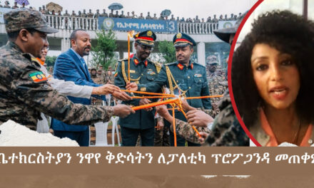 የቤተክርስትያን ንዋየ ቅድሳትን ለፓለቲካ ፕሮፓጋንዳ መጠቀም