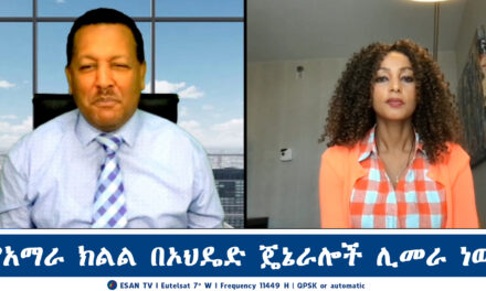 ESAN TV የአማራ ክልል በኦህዴድ ጄኔራሎች ሊመራ ነው | Mon 14 Oct 2024